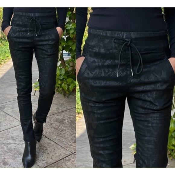 Bevy Flog Shely Drawstring Pants | Black Python SIze 25 - Picture 10 of 10